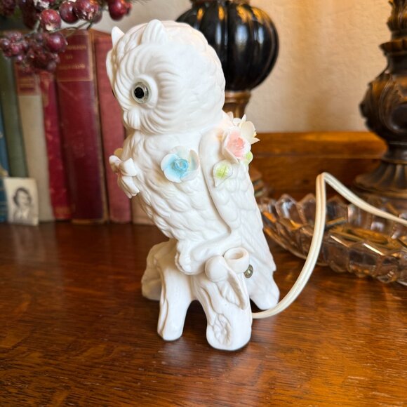 Vintage Porcelain Owl Perfume Lamp Ardalt, Japan - Picture 8 of 15